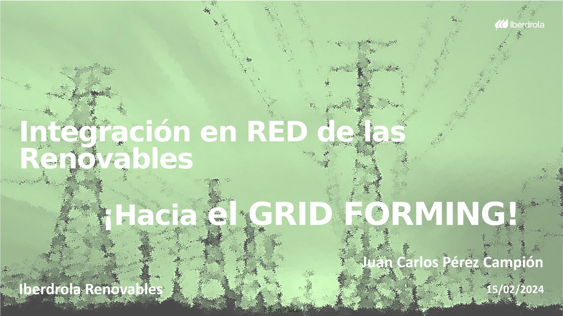 Integración en RED de las Renovables: ¡hacia el Grid Forming! 16:00h-17:00 (CET)